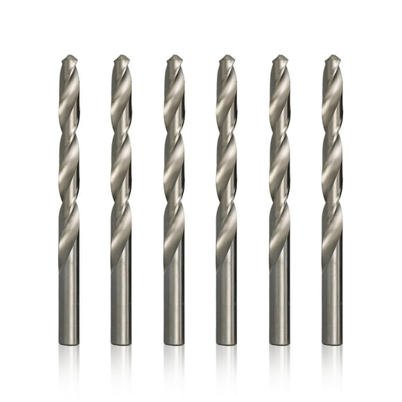 Drill America R High Speed Steel Polished Drill Bit (Pack of 6), D/AP Series