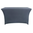 thumbnail image 1 of 6Ft Rectangular Banquet Table Elastic Table Cover, Spandex Table Cover for 6 Foot Rectangle Tables 6 Pack Tablecloth Elastic 6Ft Folding Tablecloths for Vendor Booth Display Banquet Buffet Event Craft, 1 of 7