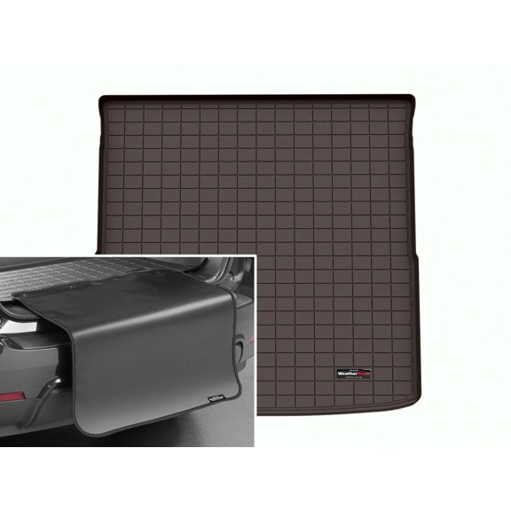 WeatherTech Cargo Trunk Liner with Bumper Protector compatible with 2023-2026 Honda Pilot - Behind 2nd Row w/ Bumper Protector, Cocoa
