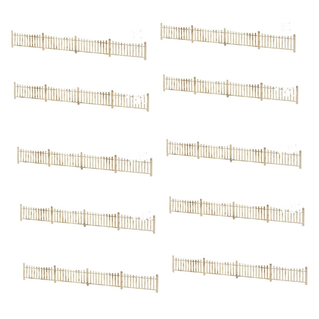 Bunblic 10x Mini Fences Model 1:50 for DIY Diorama Scene Garden Architectural Models Style B