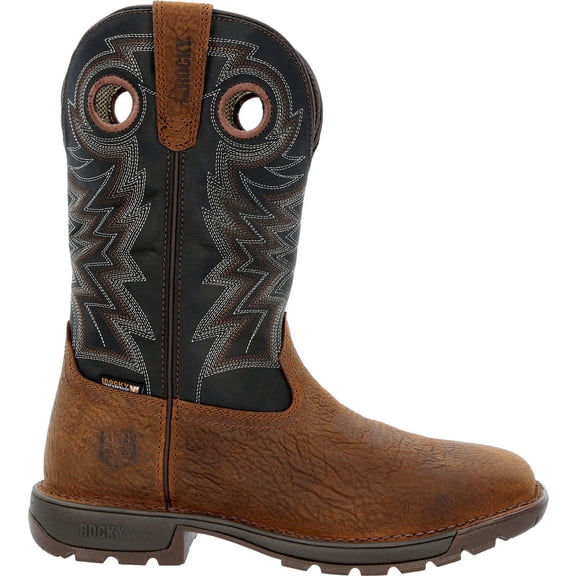 Rocky Legacy 32 Steel Toe Waterproof Western Boot, Brown, Size 7(M)