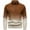 E-792Brown, variant on FAOWME Men Knitted Sweater Long Sleeve Stand Collar Gradient Half Zipper Fashion Warm Comfortable Pullover Top For Autumn Winter Daily Wear Brown L