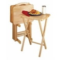 thumbnail image 4 of Winsome Alex 5-Pc Snack Table Set, Natural, 4 of 5