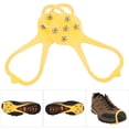 thumbnail image 1 of 5 Teeth Climbing Shoe Spikes, Strong Grip 5 Teeth Crampons Lightweight Easy To Carry  For Ice Fishing For Outdoor, 1 of 8