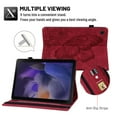 thumbnail image 5 of Samsung Galaxy Tab A8 2022 Case, Samsung X200/X205/X207 10.5 inch Tablet Case, Dteck Embossed Butterfly Folio Flip Case with Card Slots Stand Cover For Samsung Galaxy Tab A8 10.5 2022,Red, 5 of 6
