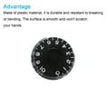 thumbnail image 4 of Unique Bargains Guitar Control Knobs Speed Volume Control Knobs 6x26x12mm Musical Instrument Parts Replacement Black 4 Pack, 4 of 5