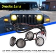 thumbnail image 2 of GTINTHEBOX Front Grille Smoked White DRL Marker LED Lights Kit For 2007-2018 Jeep wrangler JK, 2 of 10