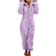 thumbnail image 1 of Transemion Pyjama en Molleton Surdimensionné Liquidation Facile à Porter Combinaison à Manches Longues Machine Violet m, 1 of 6