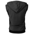 thumbnail image 4 of H2H Mens Casual Slim Fit Zip-up Sleeveless Hoodie Lightweight Workout Tank Tops Gym Hoodies (CMOHOSL012), 4 of 6