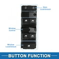 thumbnail image 3 of Interruptor de ventana eléctrica Unique Bargains para el lado del conductor delantero izquierdo para Kia Forte 2019-2021 Negro, 3 of 7