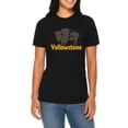 thumbnail image 3 of Oversized Yellowstone Park Buffalo Graphic Design Deluxe Jersey T-Shirt - Black 2XL, 3 of 4