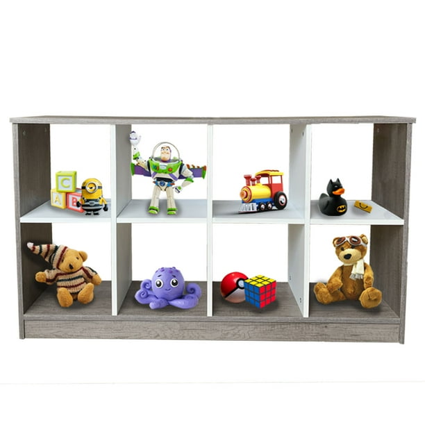 Juguetero, Organizador para Niños, Estante, Librero (Lombardia/Blanco) DECOMOBIL JUGUETERO-120