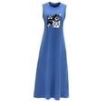 thumbnail image 3 of Vestido largo de verano para mujer, vestido largo de moda para viajes, desplazamientos, citas, caminar SG, 3 of 7
