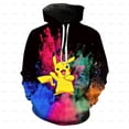thumbnail image 2 of Niño y niña 3D otoño Pokemon moda dibujos animados sudaderas con capucha Hip Hop Streetwear Casual manga larga niño niña 3D impreso sudaderas 100 Gao Jinjia LED, 2 of 2