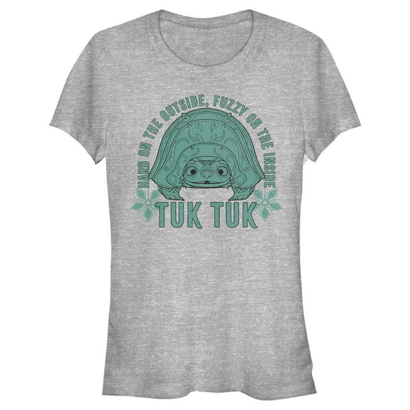 Junior's Raya and the Last Dragon Tuk Tuk Outside Inside Graphic Tee Athletic Heather X Large