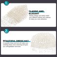 thumbnail image 2 of MasteelfCA Chapeau Chic à Franges Style Délicat Perle pour Femmes Robe de Mariage Formelle, 2 of 8