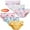 6PCS/B+E, variant on 6Pcs Girls' Pure Cotton Brief Underwear for Little Girls 2-12 Years - Mermaid, Stripes, Rainbow