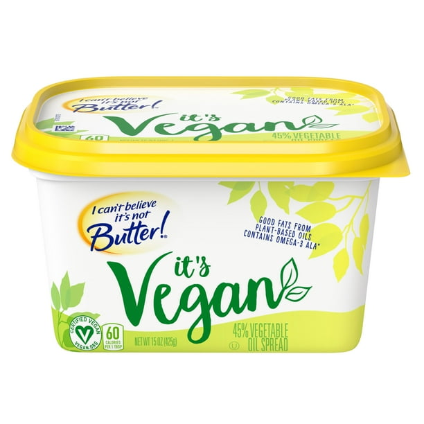 I Can T Believe It S Not Butter It S Vegan Spread 15oz Walmart Com Walmart Com