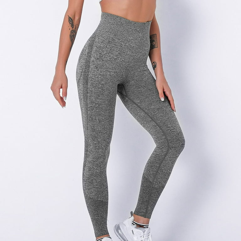 LEEy-World Workout Leggings Quality Correct Skin Leggings for Women with  Unique Design and Lifting - Comfortable Workout Grey,S