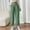 Green, variant on Women's Solid Color High Waist Suit Pants Button Elastic Waist Work Casual Long Pants Lightweight 9/10 Trousers for Office Business Mint Green S