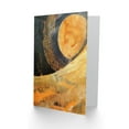 thumbnail image 2 of Artery8 Greeting Card Abstract Sunrise Orange on Black Oil Painting Blank For Him Or Her Art Birthday Card, 2 of 3