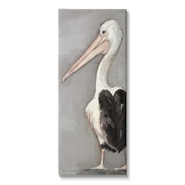 Stupell Industries Beach Pelican Portrait Long Beak Waterfowl Bird, 20 x 48, Design by Stephanie Workman Marrott