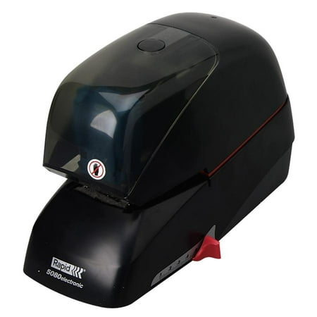 Rapid 5080e Heavy-Duty Flat Clinch Electric Stapler, 90-Sheet Capacity, Black