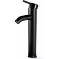 thumbnail image 1 of Grifo de baño negro, grifo mezclador de lavabo alto, grifo mezclador de lavabo de latón, grifo de lavabo ajustable de agua fría y caliente, grifo mezclador negro alto moderno, 1 of 5