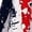 Blue, variant on Girls' 4th of July Patriotic Dress, USA American Flag Print A-Line Short Sleeve Dress, Independence Day Outfit, Casual Summer Swing Dress for Kids(Red/8-9 Years)