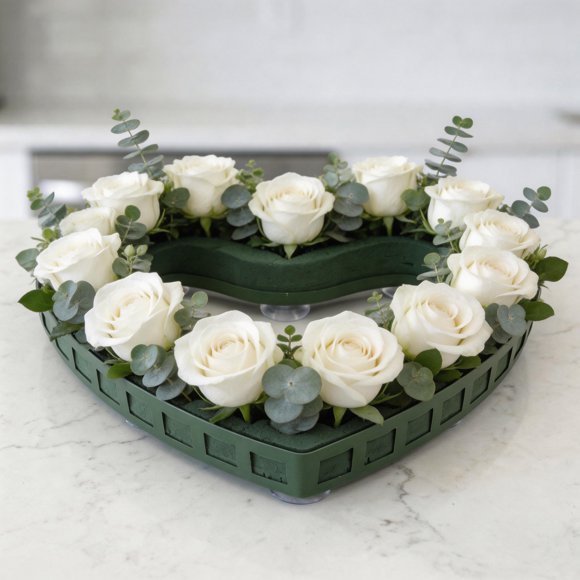 CRILSTYLEO Soporte Floral En Forma Verde Con Ventosa Para De Bodas Y Eventos