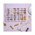 thumbnail image 2 of FLONOZZ 4 Pack Clear Plastic Jewelry Organizer With 10, 15, 24, 36 Compartments For Daily Organizers, 2 of 6