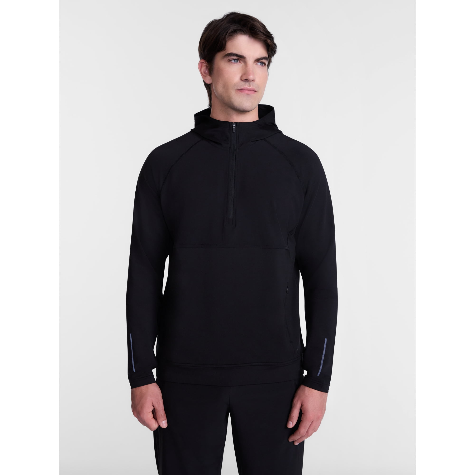 Avia Men's and Big Men's Hooded Half Zip Pullover, Sizes XS-4XLT