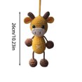 thumbnail image 2 of BKRE Hand Crocheted Cute Little Animal Figurine Pendants For And Rearview, 2 of 6
