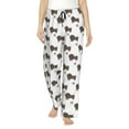 thumbnail image 2 of Goofa Dachshund Dog Printed Soft Pajama Pants for Women, Wide Leg Comfy Casual Lounge Yoga Pants-, 2 of 9