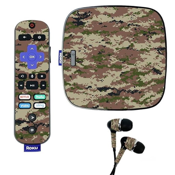 Skin Decal Wrap Compatible With Roku Ultra Sticker Design Urban Camo