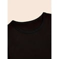 thumbnail image 3 of ”Hello Preschool“ Colorful Letter Print Girls' T-Shirt - Short Sleeve, Crew Neck, Cotton Blend, Casual Summer & Spring Top with Knot Detail, Preschool Shirt, 3 of 6
