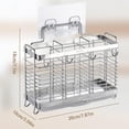 thumbnail image 2 of Escurridor de Cubiertos de Cocina, Portacubiertos de Cocina con 3 Compartimentos, Organizador de Cubiertos para Cucharas y Tenedores, Soporte para Cubiertos de Acero Inoxidable, 2 of 4