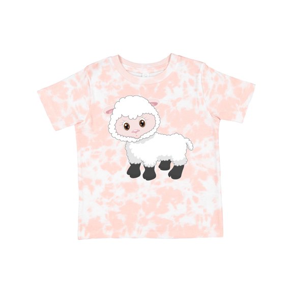 Inktastic Cute White Lamb Boys or Girls Toddler T-Shirt
