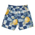 thumbnail image 7 of FORMRS Boys Swim Trunks Quick Dry Mesh Liner Boardshorts Sizes XS-XL, Retro Plaid Lemon, 7 of 7