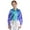 Blue, variant on TiaoBug Kids Shiny Metallic Bomber Jacket Boys Girls Motorcycle Baseball Long Sleeve Zip Up Coats Gold 10