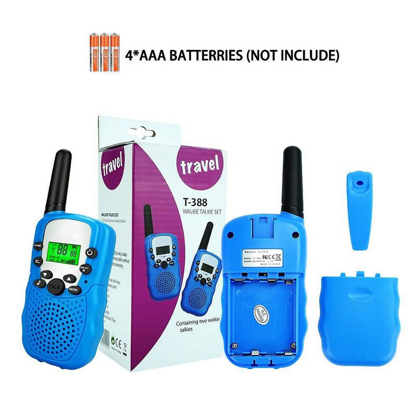 Happy Gift Best Gifts for Kid, Walkie Talkies for Kid,Cool Toys for 3-12  Year Old Boys,2 Pack (Blue)