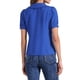 thumbnail image 3 of BLUSA CHIC PARA MUJER CON CUELLO PETER PAN Y MANGAS CORTAS ABULLONADAS CAMISA RETRO XS AZUL REAL, 3 of 6