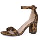 thumbnail image 1 of Sandalias Talón De Bloque Correa Impresa Del Tobillo Punta Abierta Para Mujer Leopardo Marrón 43 EU, 1 of 7