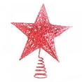 thumbnail image 1 of Christmas Tree Topper, Star Tree Topper with LED Light, 3D Glitter Hollow Night Light Topper for Christmas Tree Decoration, 1 of 5