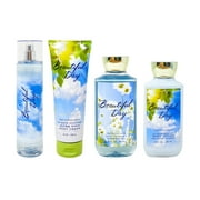 Bath and Body Works Beautiful Day Deluxe Gift Set - Fragrance Mist - Body Cream - Shower Gel - Body Lotion - Full Size