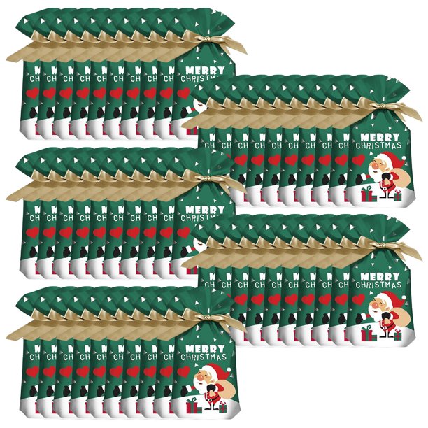 Nueva bolsa de regalo de Navidad Bolsa de regalo con cordón Bolsa de papel de aluminio de Navidad Bolsa de regalo de Navidad Wmkox8yii gf9597
