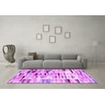 thumbnail image 3 of Ahgly Company Indoor Rectangle Abstract Purple Contemporary Area Rugs, 8' x 10', 3 of 4