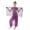 Purple, variant on TAIAOJING Girls Dance Dress Outfit Girl's Cute Personality Dance Children's Dance Show Belly Dance Sequin Mesh Set Kids Outfit 3-4 Years