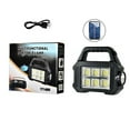 thumbnail image 4 of Hearth & Gear Solar Flashlight Handheld Solar Flashlight With USB Charging Rainproof Flashlight Rechargeable Multifunction Searchlight For Fishing Outdoor Camping Emergencies Water Bag for Hiking, 4 of 7