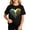 Black, variant on Boys Girls Crew Neck Short Sleeve Tee Cotton Rainbow Heart Graphic Print Casual Fashion Summer Basic Tops for 2-12T